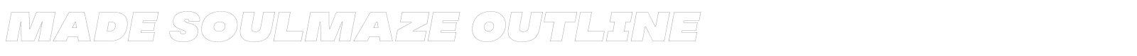 MADE Soulmaze Brush font preview